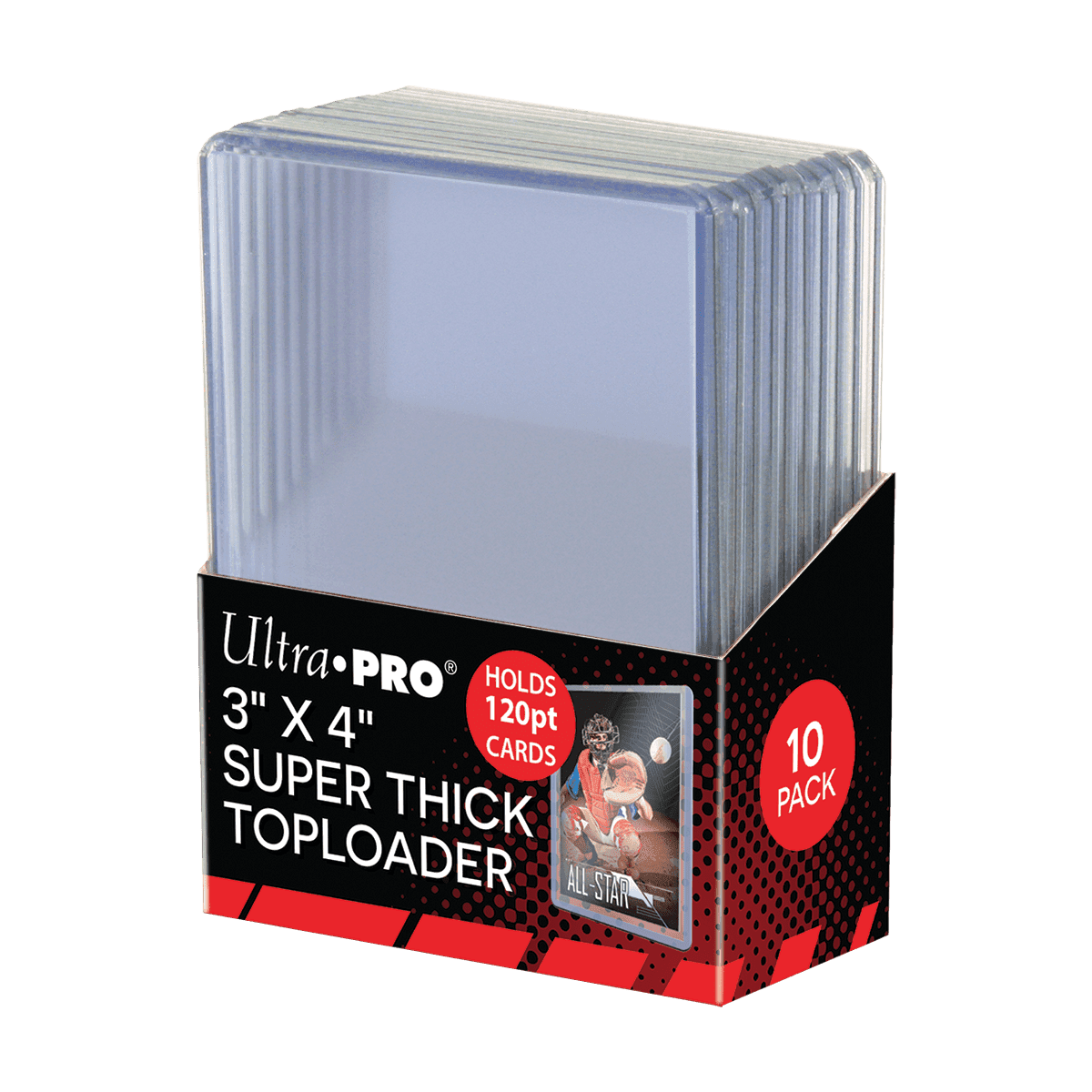 Ultra Pro Toploaders Super Thick 120pt Clear (10 pieces)