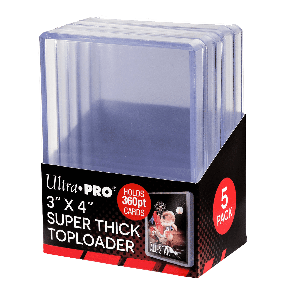 Ultra Pro Toploaders Super Thick 360pt Clear (5 pieces)